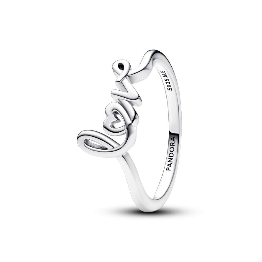 

Кольцо Handwritten Love Pandora, стерлинговое серебро