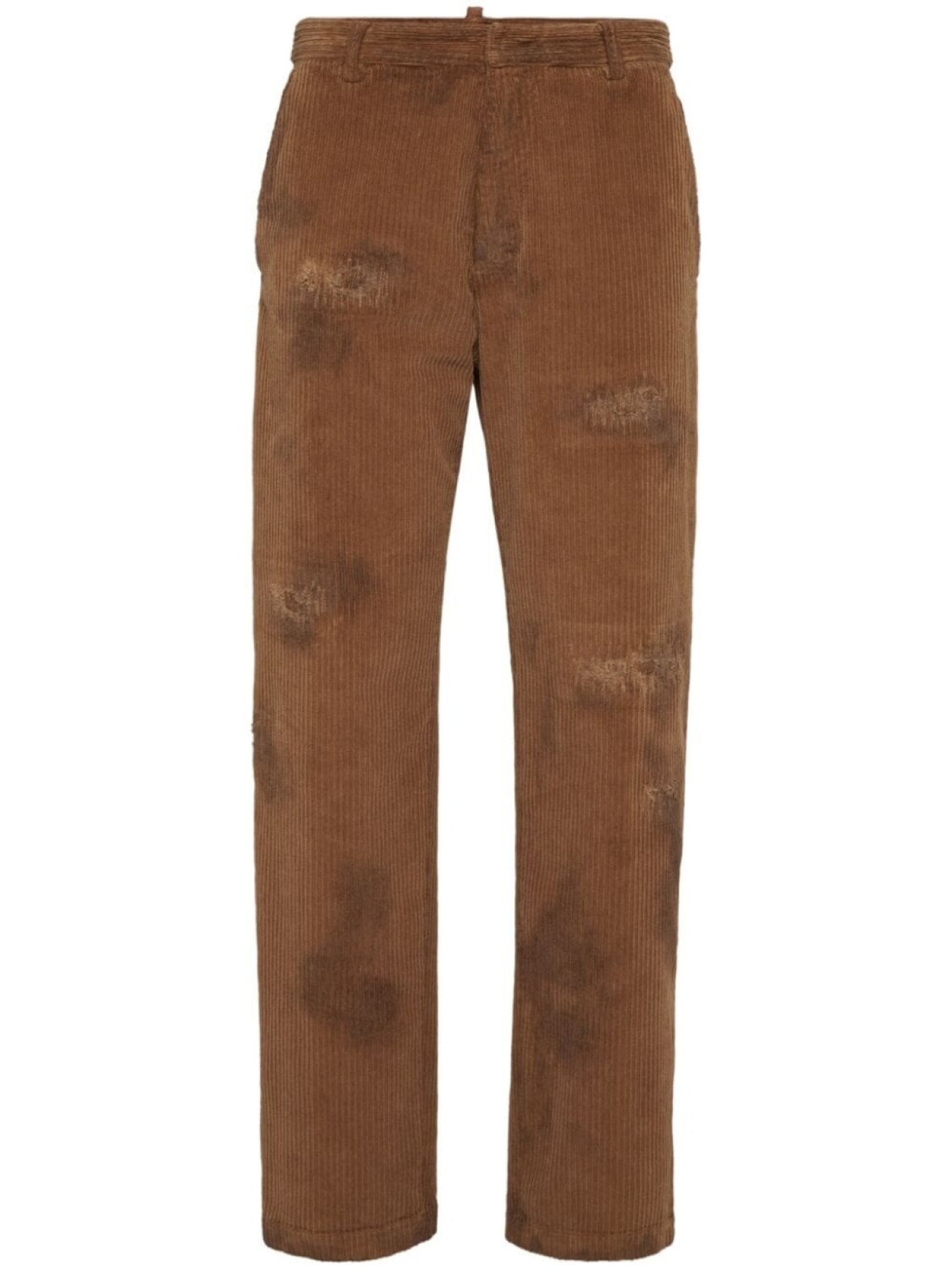 

DSQUARED2 вельветовые джинсы прямого кроя, коричневый