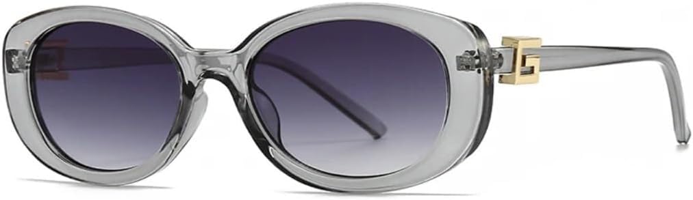 

Солнцезащитные очки с защитой от УФ-излучения UV400 | Овальная оправа "кошачий глаз" | Линзы конфетных цветов для занятий спортом на открытом воздухе и вождения LXLHWN, Gray