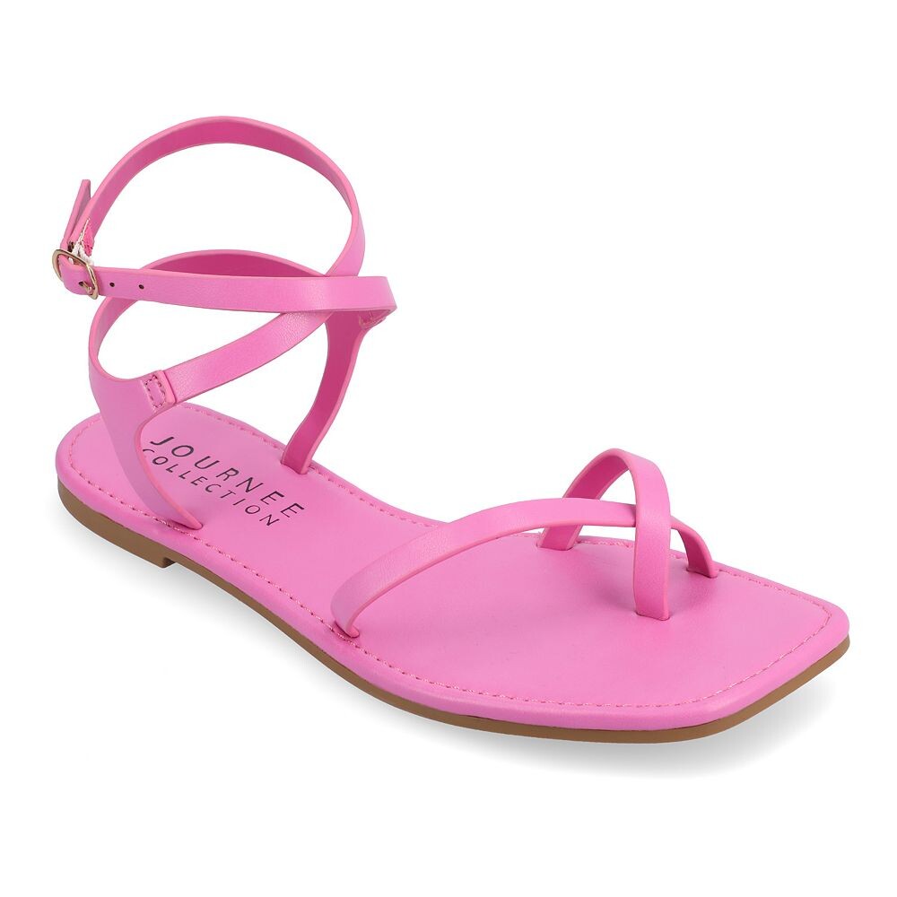 

Женские сандалии с ремешками Journee Collection Charra, цвет Fuchsia