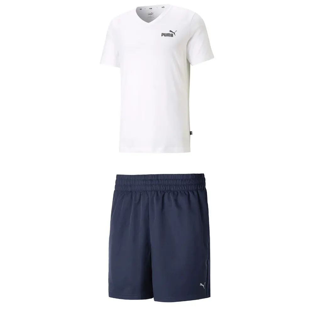 

Повседневная спортивная одежда для мужчин белого и синего цвета Puma, синий