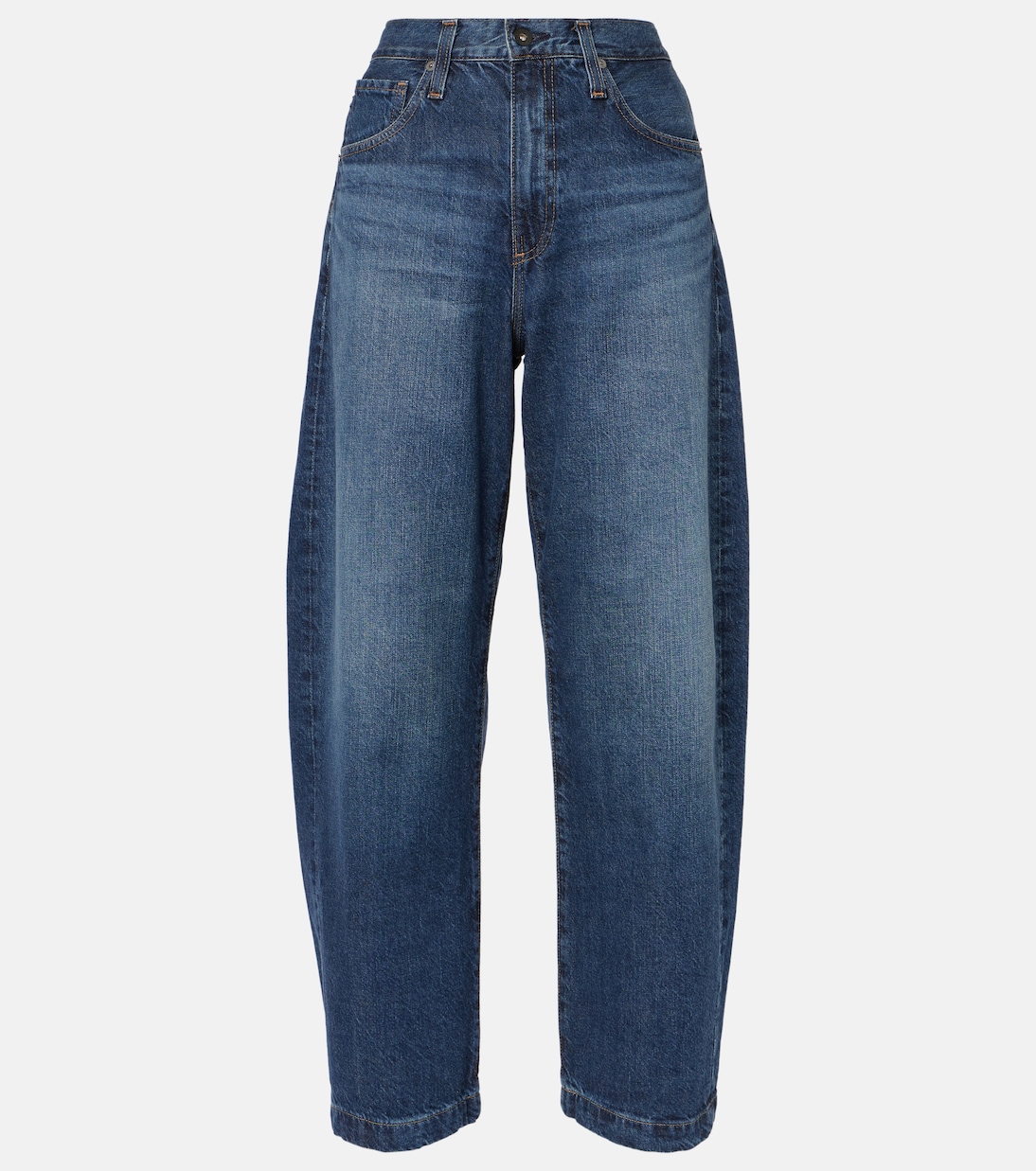 

Джинсы-бочонки с высокой талией AG Jeans, Belem