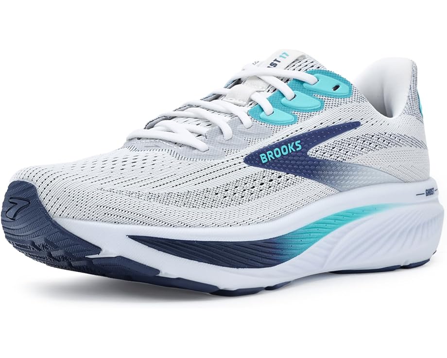 

Мужские кроссовки Brooks Ghost 17, White/Beacon Blue/Ipanema