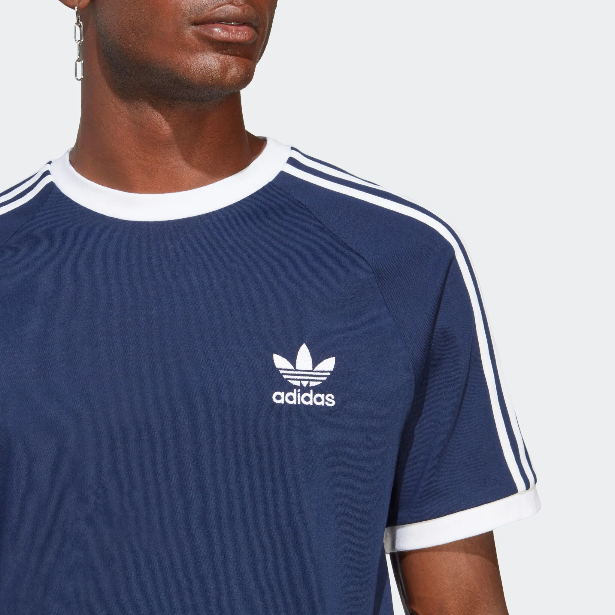 Футболка Adidas Originals 3-Stripes Night Indigo — фото 3