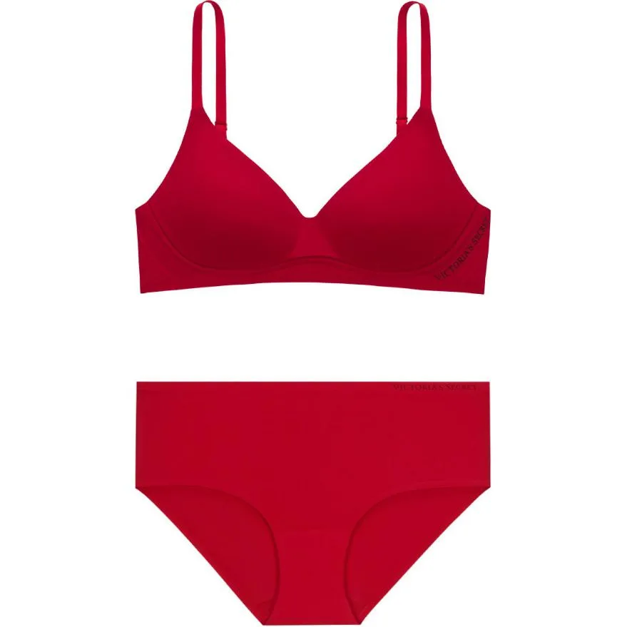 Victoria's Secret Комплект нижнего белья fantasy collection в винтажном красном цвете