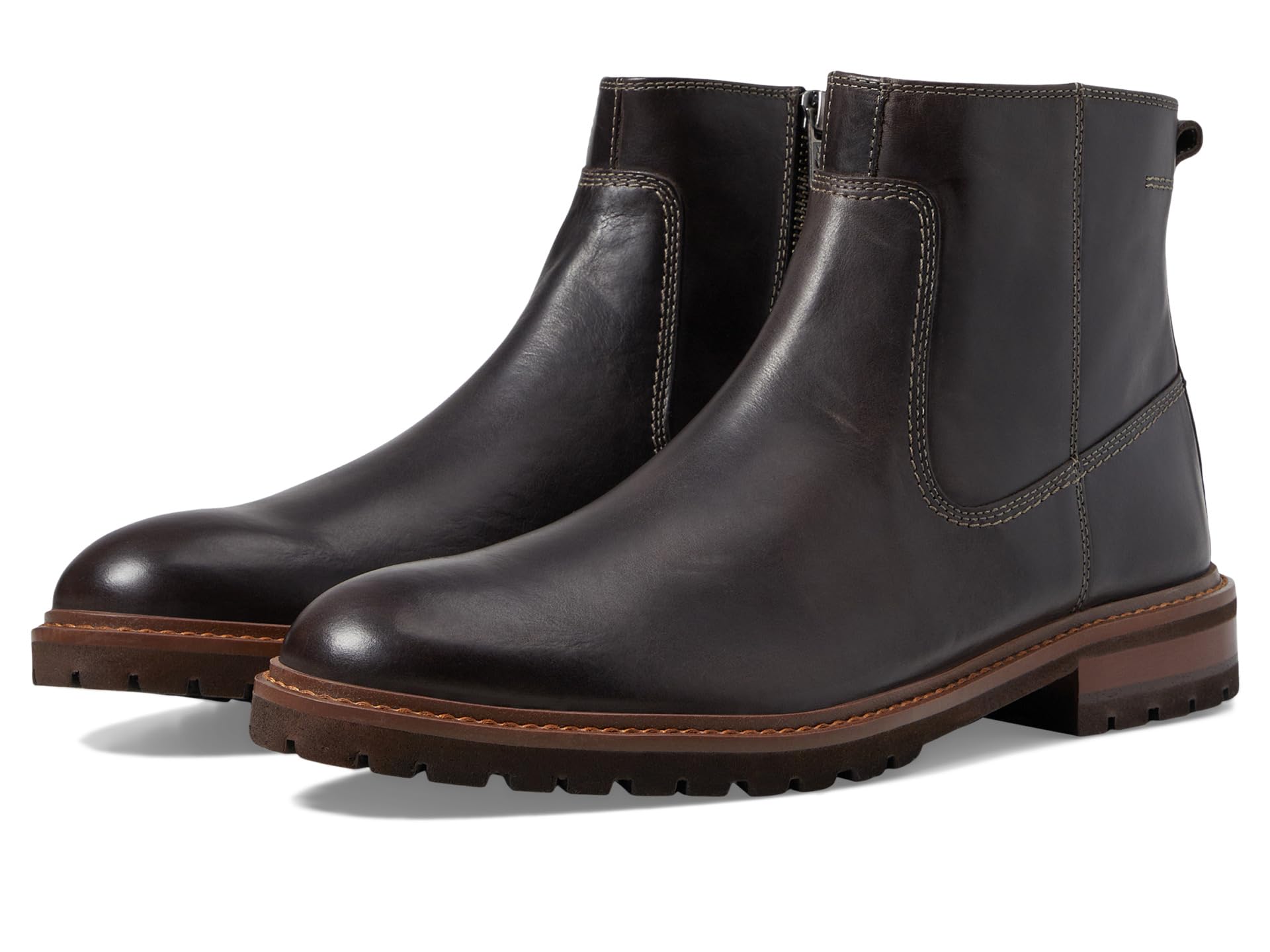 

Кроссовки Johnston & Murphy Barrett Zip Boots, Charcoal Full Grain