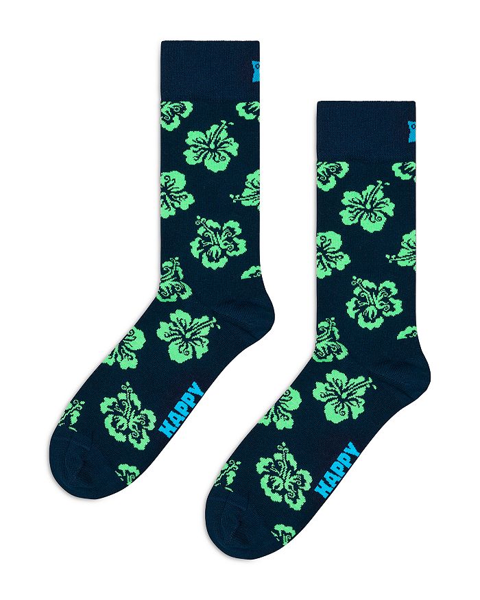 

Носки "Гибискус" Happy Socks, синий