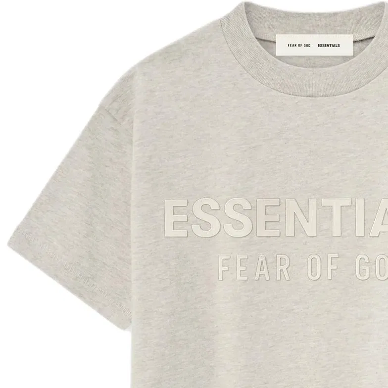 Футболка детская Fear Of God Essentials Heather Stone — фото 3