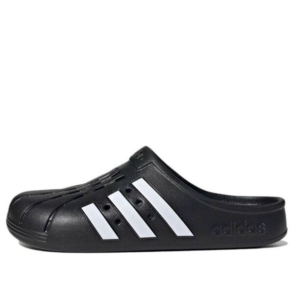 

Тапочки adilette clog 'black white' Adidas, черный