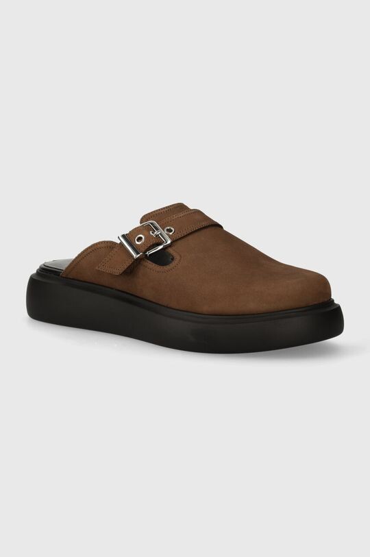 Замшевые шлепанцы Vagabond Shoemakers, коричневый