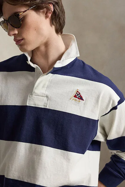 Олимпийка мужская из хлопка Polo Ralph Lauren, синий — фото 3