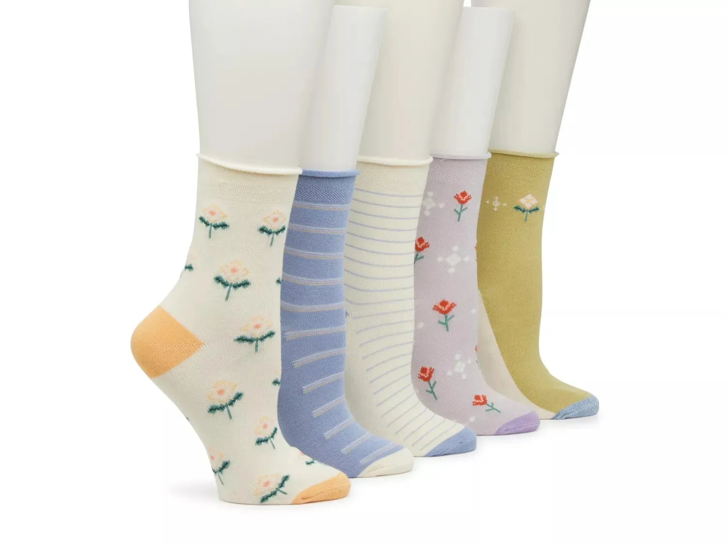 

Женские носки Crown Vintage Ditsy Crew - 5 шт. в упаковке, приглушенные разноцветные