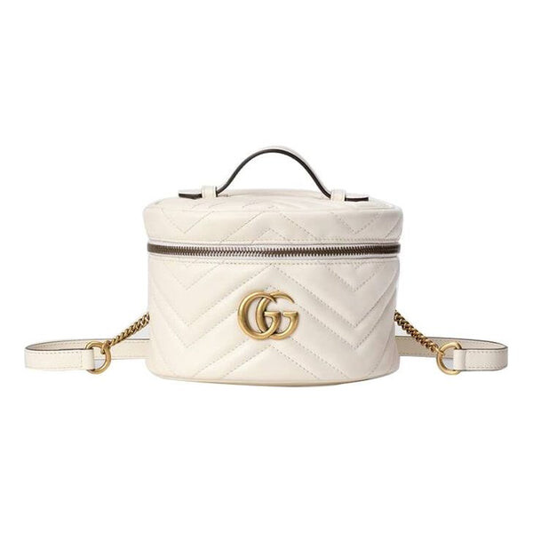 

Сумка gg marmont series backpack mini-size white Gucci, белый