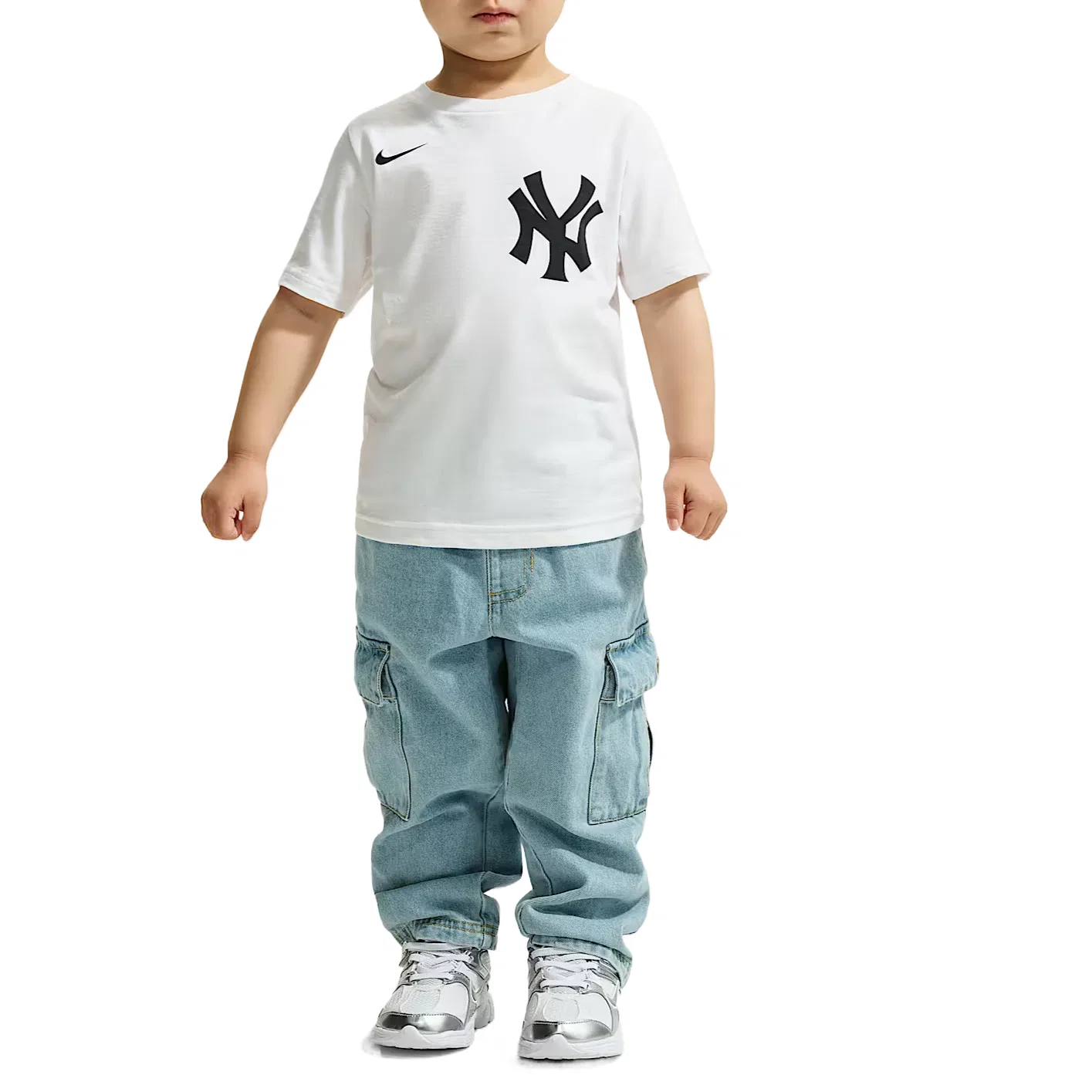 Футболка детская X MLB с круглым вырезом Nike, White