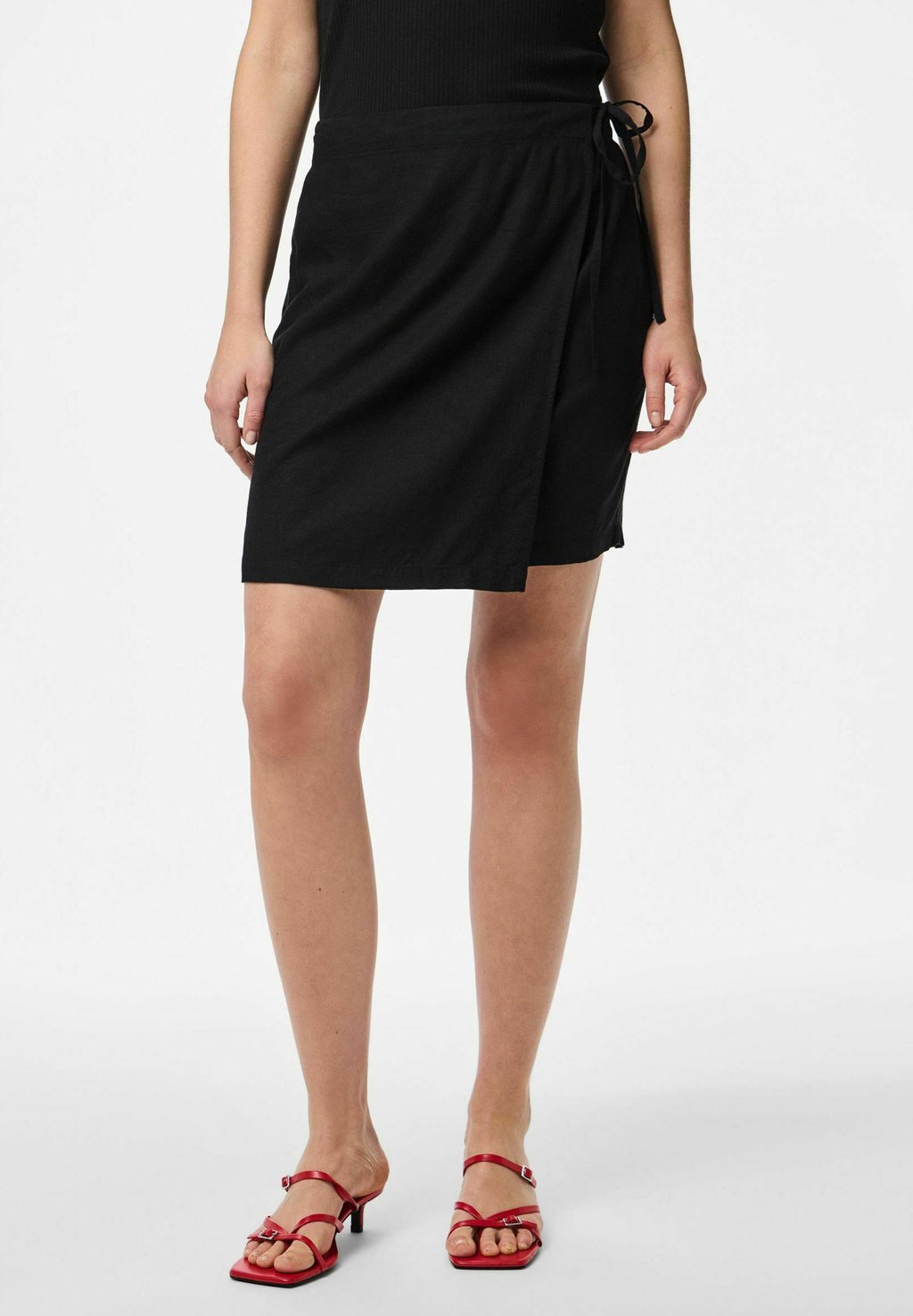 

Юбка с запахом Pencil skirt Pieces, черный