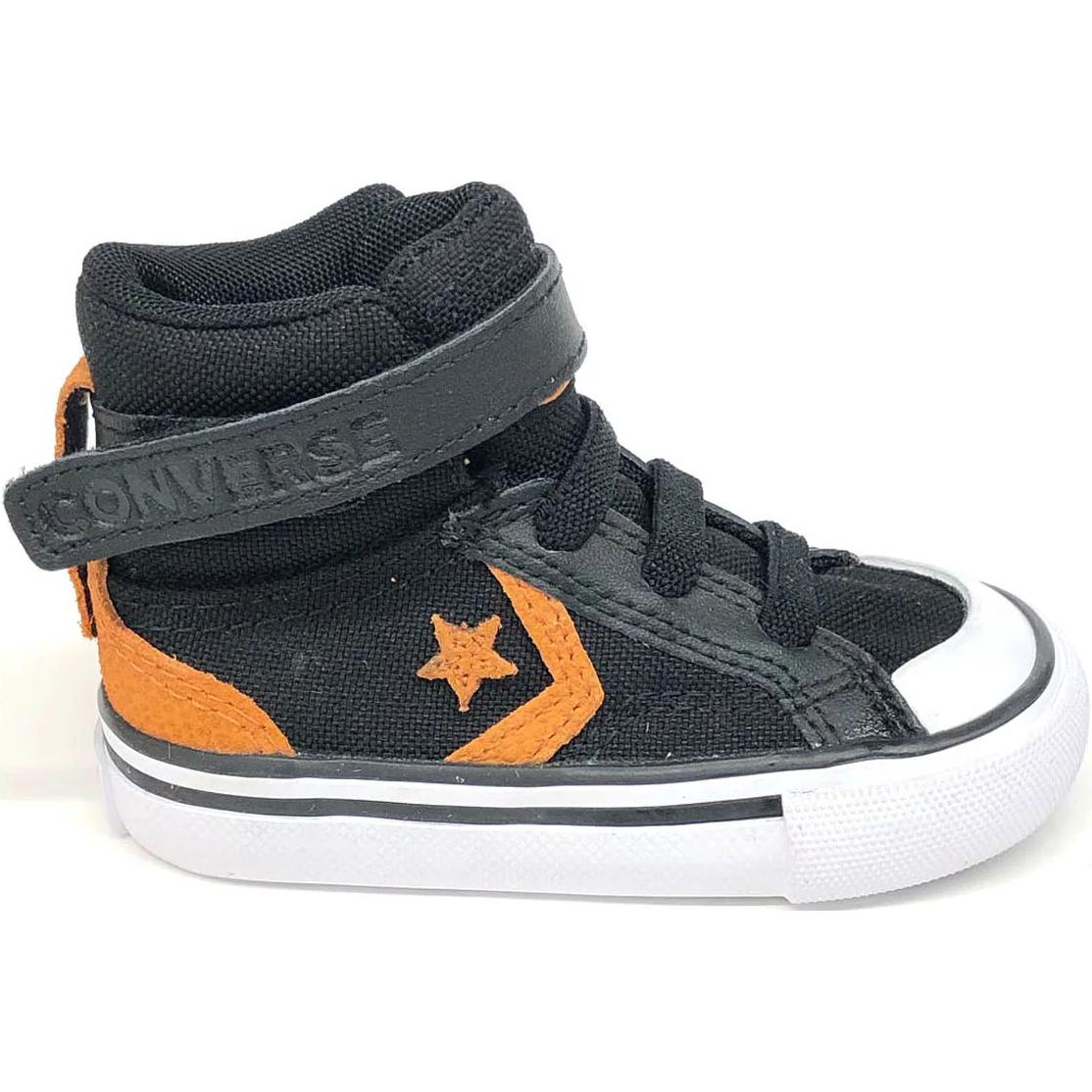 Converse Антиударные амортизирующие высокие детские ботинки Black для малышей — фото 3