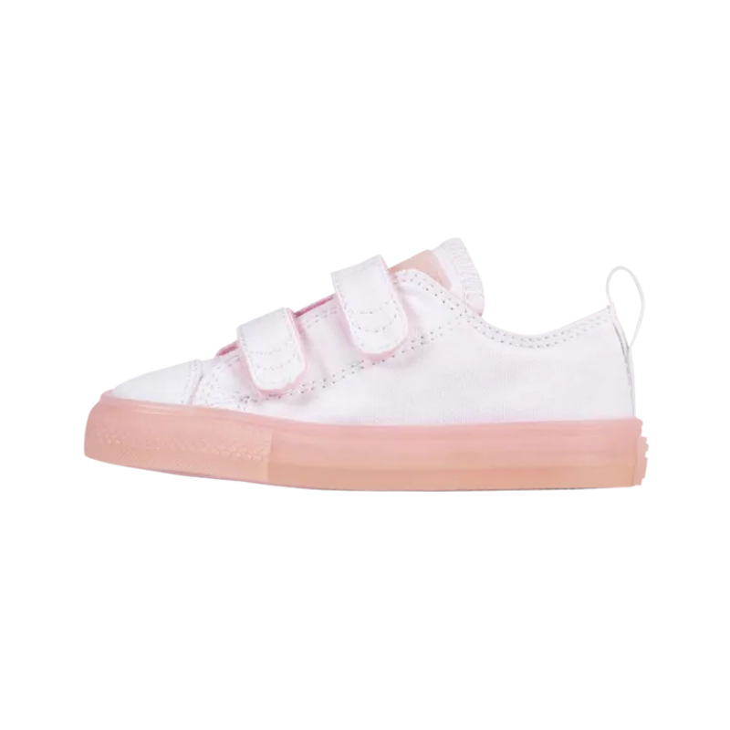 

Низкие износостойкие кроссовки Chuck Taylor All Star для малышей и малышей Converse, белый/розовый