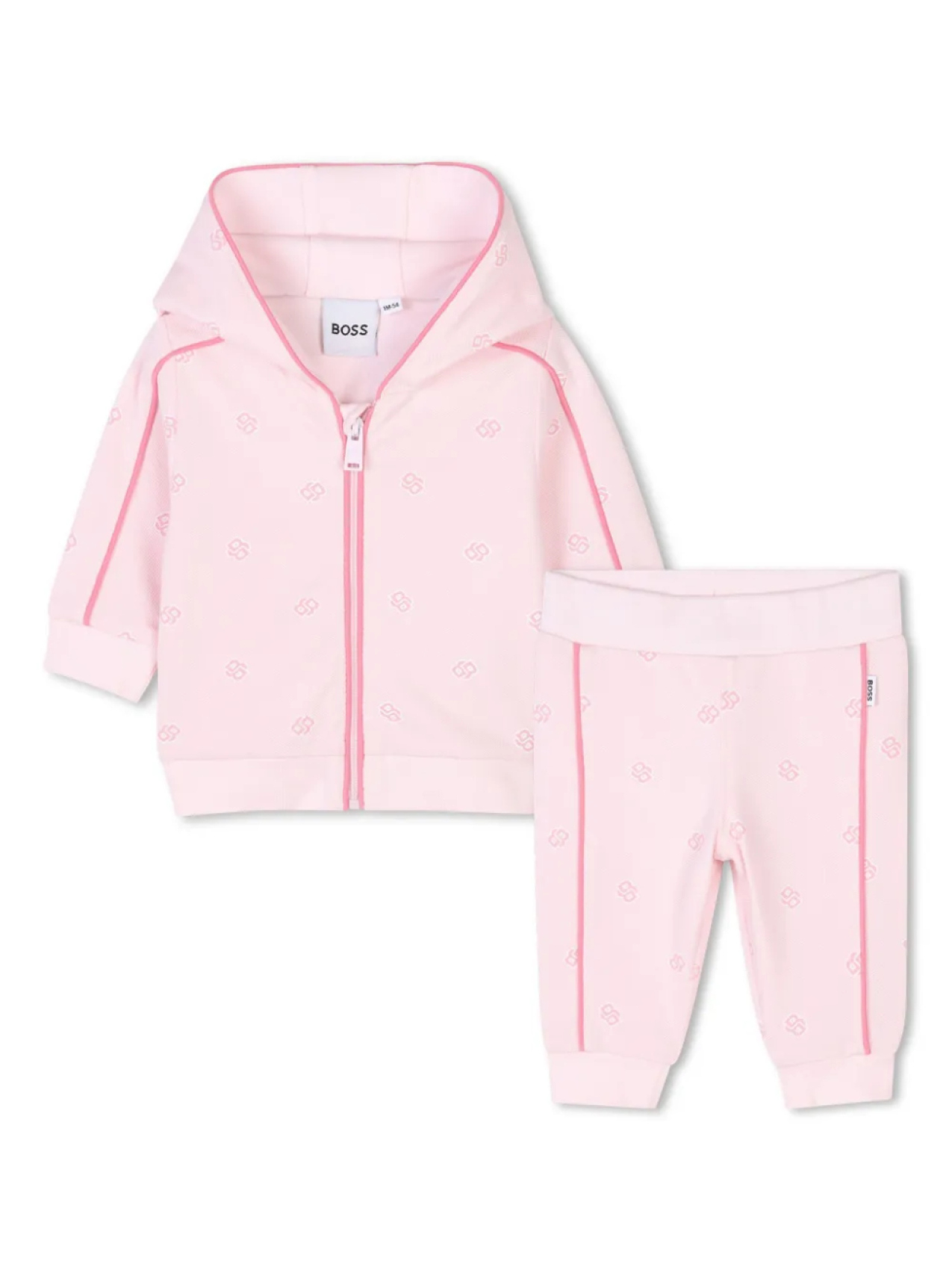 

BOSS Kidswear спортивный костюм с логотипом, розовый
