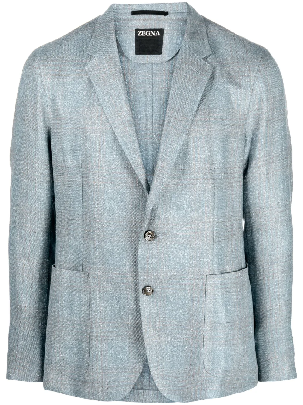 

Однобортный пиджак Zegna, синий