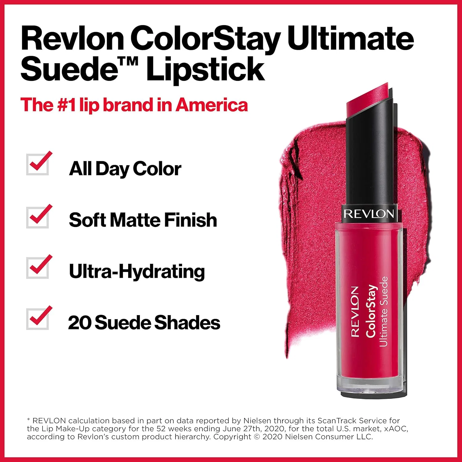 Помада стойкая матовая Revlon ColorStay Ultimate Suede, оттенок Iconic, 4.2 г — фото 4