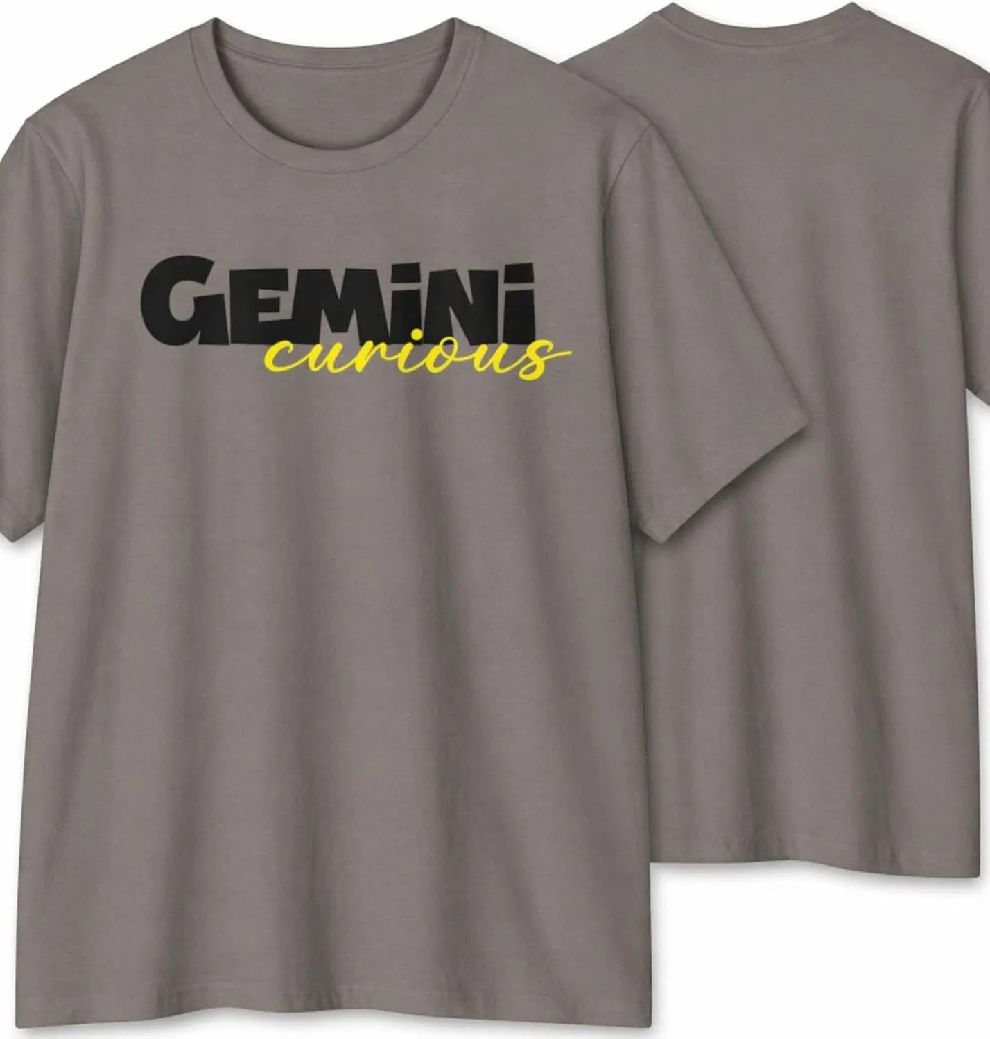 Футболка с принтом Gemini Curious, GENERIC, Heather Cool Blue
