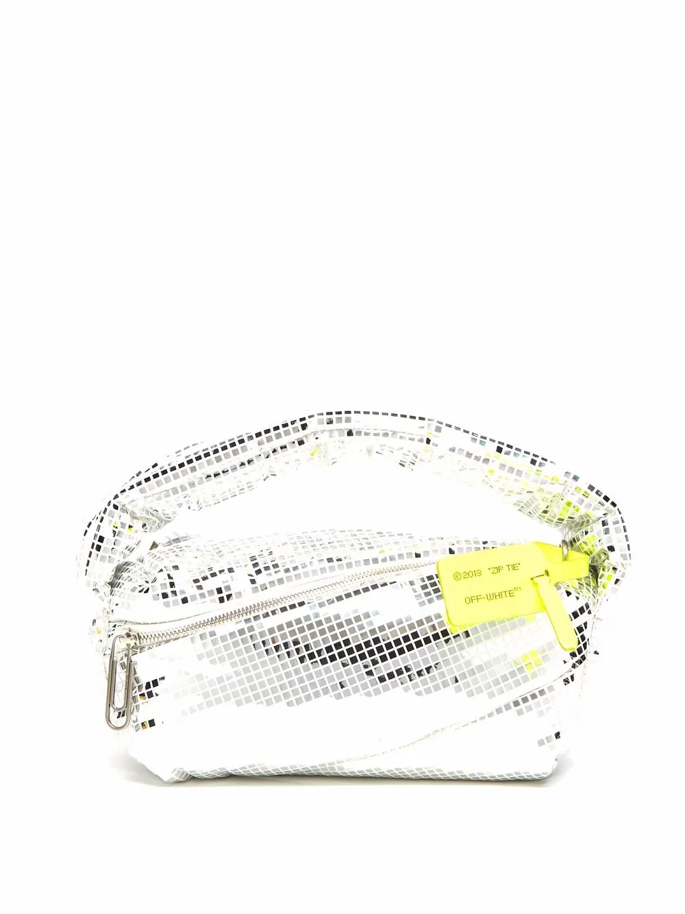 

Сумка Pump Pouch Disco OFF-WHITE, серебряный