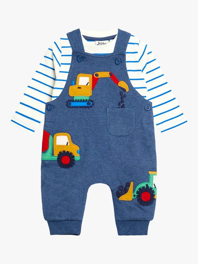 

Комплект из детских комбинезонов и полосатой блузки JoJo Maman Bébé, Indigo