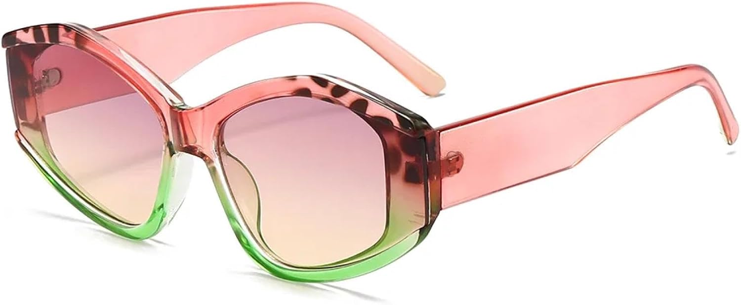 

Солнцезащитные очки с защитой от УФ-излучения UV400 | «Кошачий глаз», многоцветный градиент | для женщин и мужчин, для занятий спортом на открытом воздухе и вождения DSVIGF, Pink