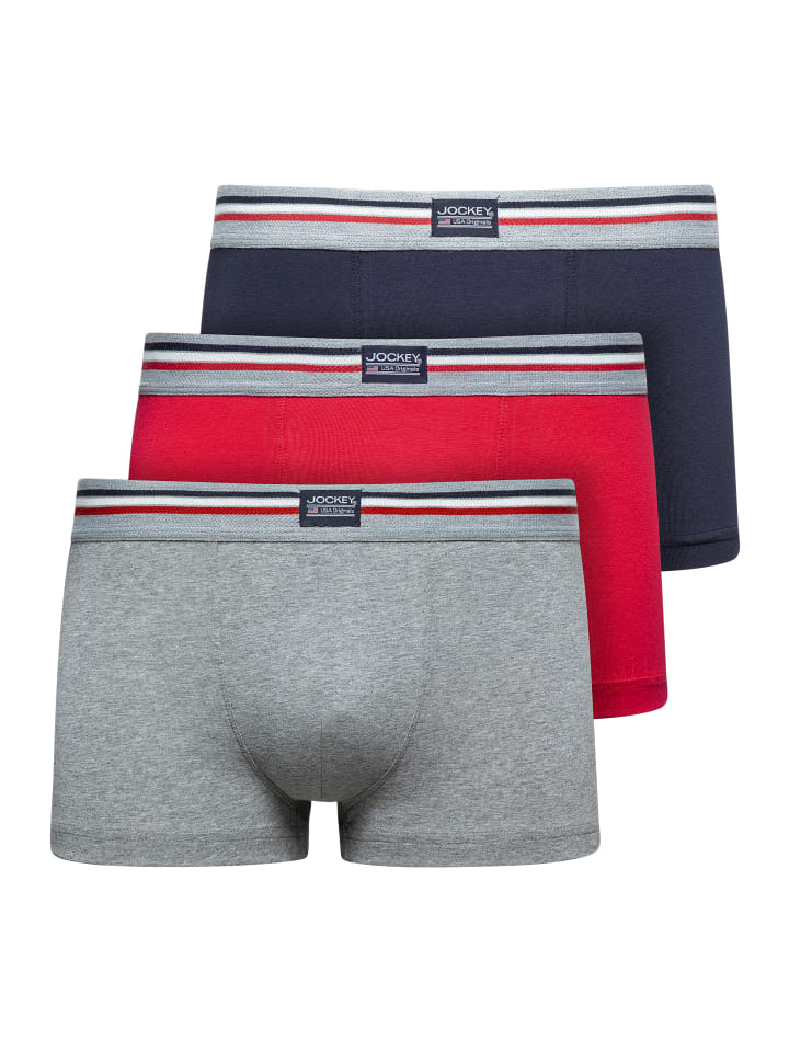 

Трусы боксеры Jockey Boxershorts Cotton Stretch 3 Stück, красочный