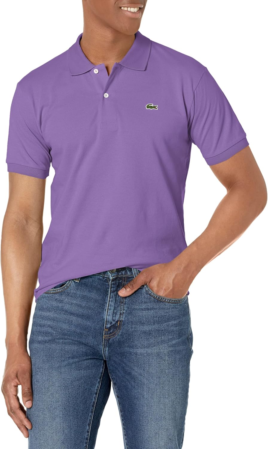 

Lacoste мужская классическая поло с коротким рукавом из пике, Bardane Purple, Фиолетовый, Lacoste мужская классическая поло с коротким рукавом из пике, Bardane Purple