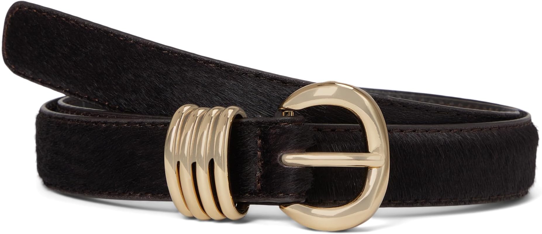 

Ремень Madewell Women's Inez Belt: Haircalf, Chocolate Raisin