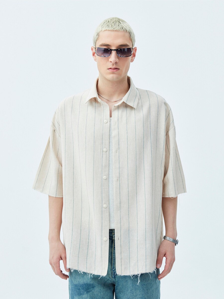 

Повседневная рубашка VAMOS CLO Comfort fit Button Up Shirt, кремовый
