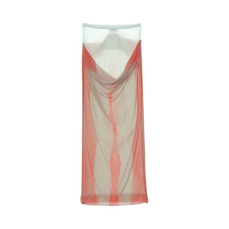

Юбка Jean Paul Gaultier Draped Pinstripe Body Morphing Long Skirt 'Mint/Coral', желто-коричневый