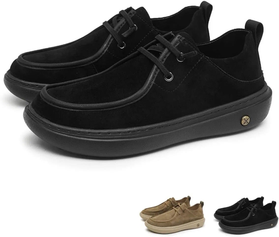 Мокасины мужские Ultra Lightweight, Foam Cushioned Footbed, Moc Toe Design, черные Cibenf