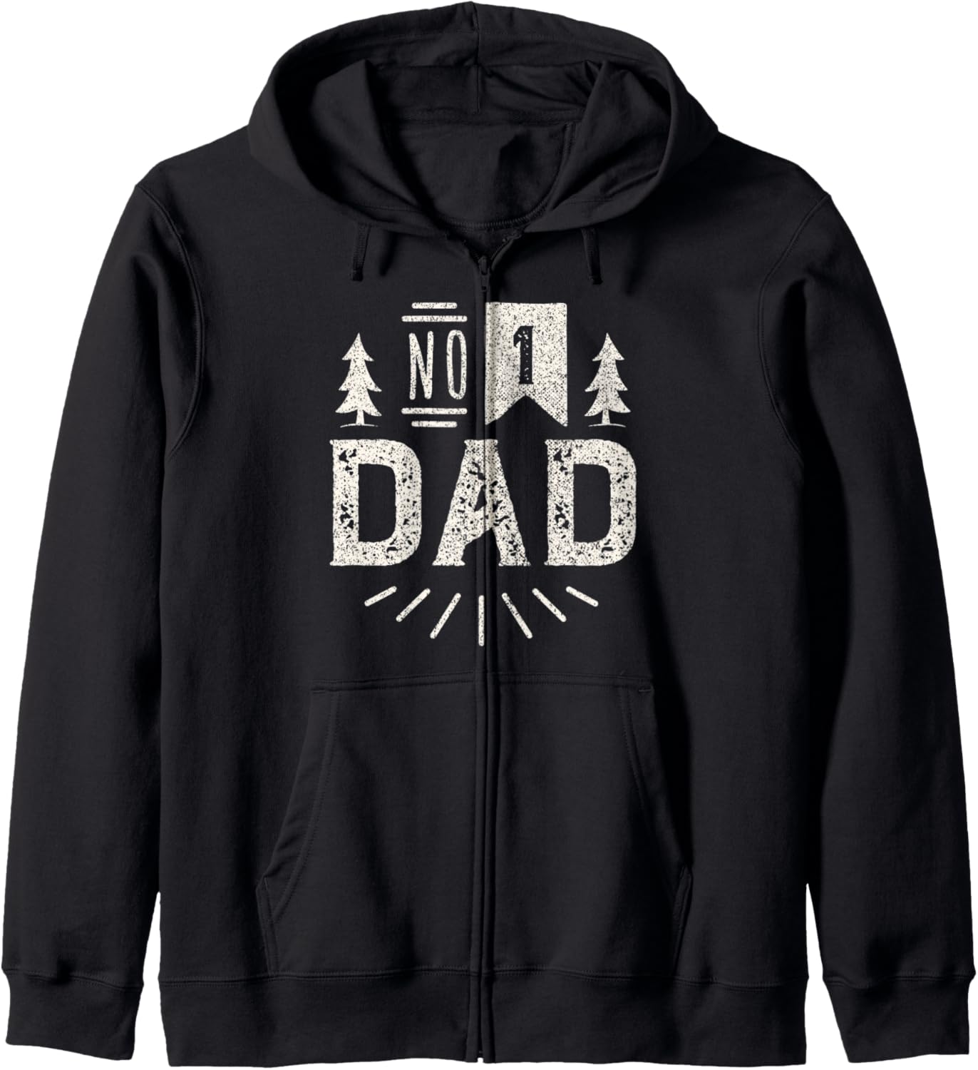 

Лучшая толстовка на молнии для папы на День отца Fathers Day Tshirts For The World Best Dad Ever, черный