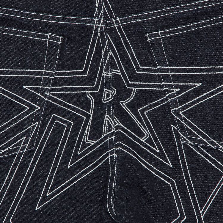 Джинсы Supreme Stars Topstitch Baggy Jean, Indigo — фото 3
