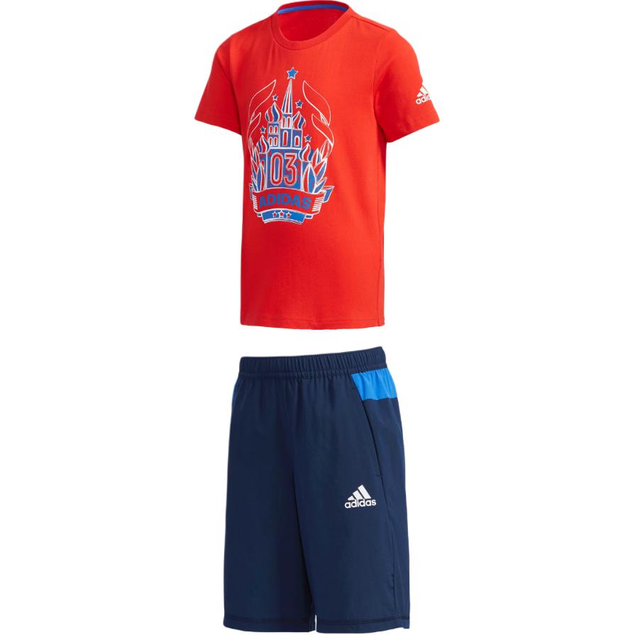 Adidas Спортивная одежда для детей оранжевого цвета, возраст 3-7 лет — фото 3