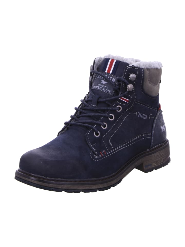 

Сапоги Mustang Schnürstiefel, синий