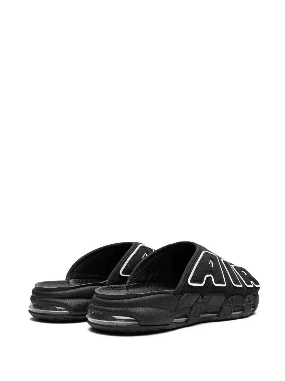 Шлепанцы Air More Uptempo OG Black/White Nike, черный — фото 3