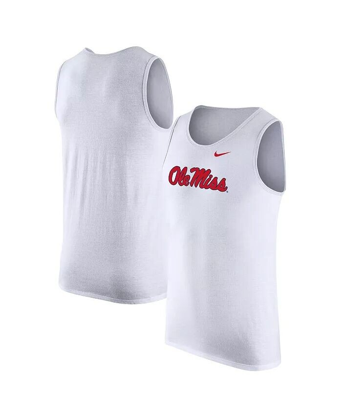 

Мужская белая майка Ole Miss Rebels Nike, белый