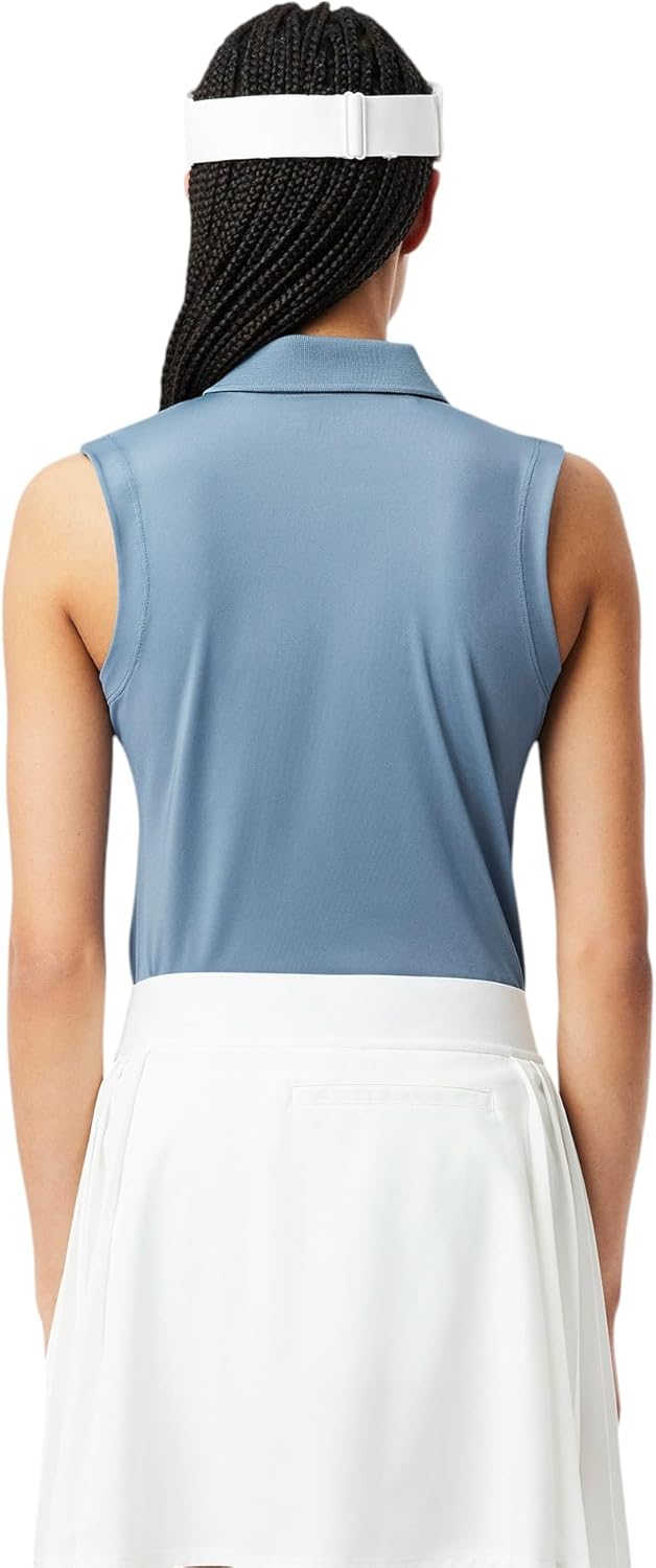 Поло Lacoste для гольфа женское Dusty Blue — фото 3