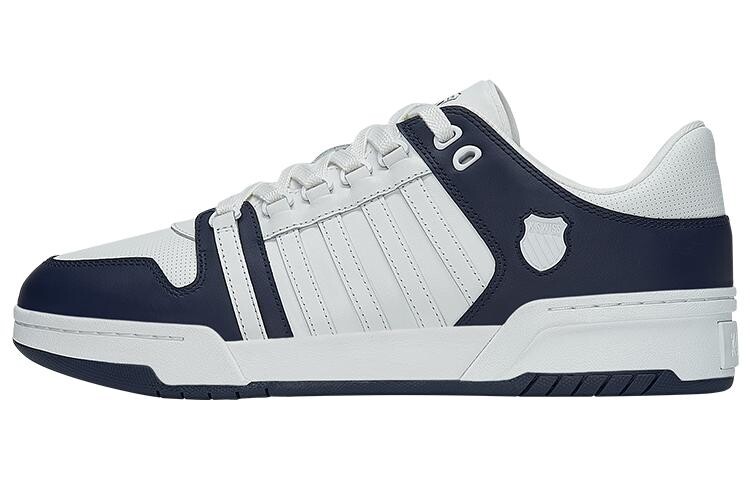 

Обувь для скейтбординга Мужская низкая белая/синяя Kswiss, Синий, Обувь для скейтбординга Мужская низкая белая/синяя Kswiss