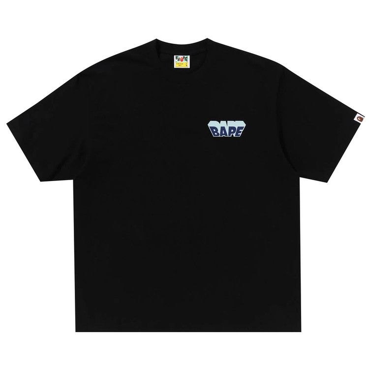 

Футболка BAPE Graffiti Logo Relaxed Fit Tee, Black