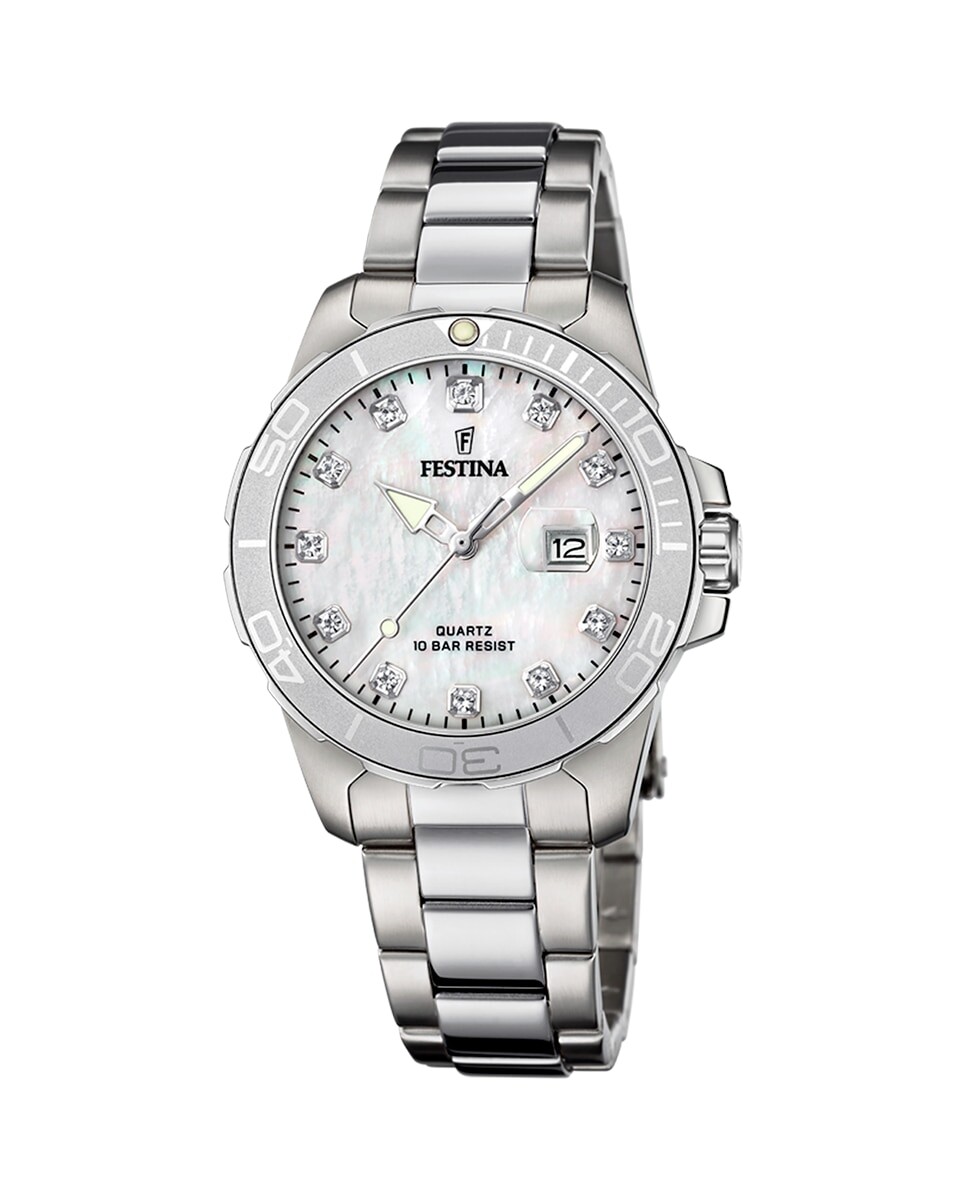 

F20503/1 Boyfriend Collection серебряные женские часы из стали Festina, серебро