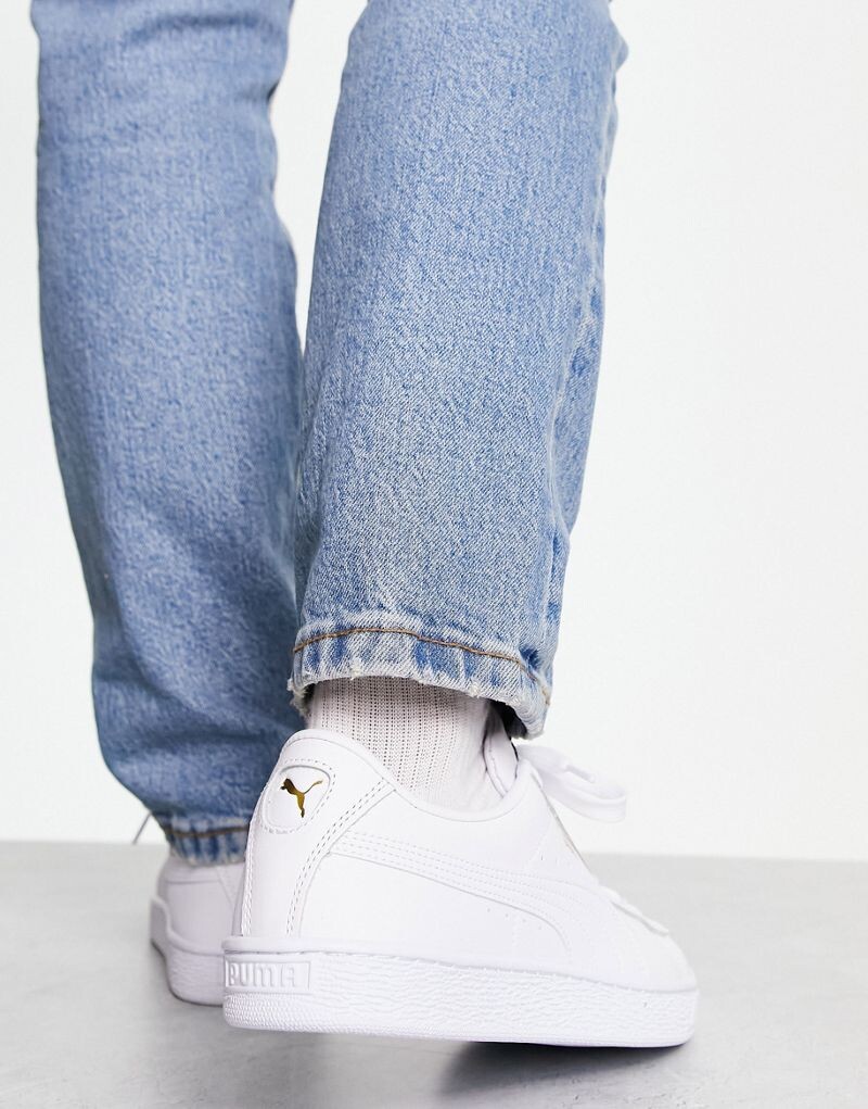 Белые кроссовки Puma Basket Classic XXI — фото 3