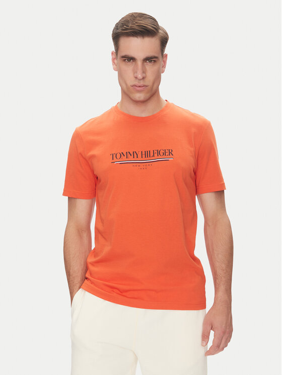 

Футболка обычного кроя Brand Love MW0MW40324 Tommy Hilfiger, оранжевый