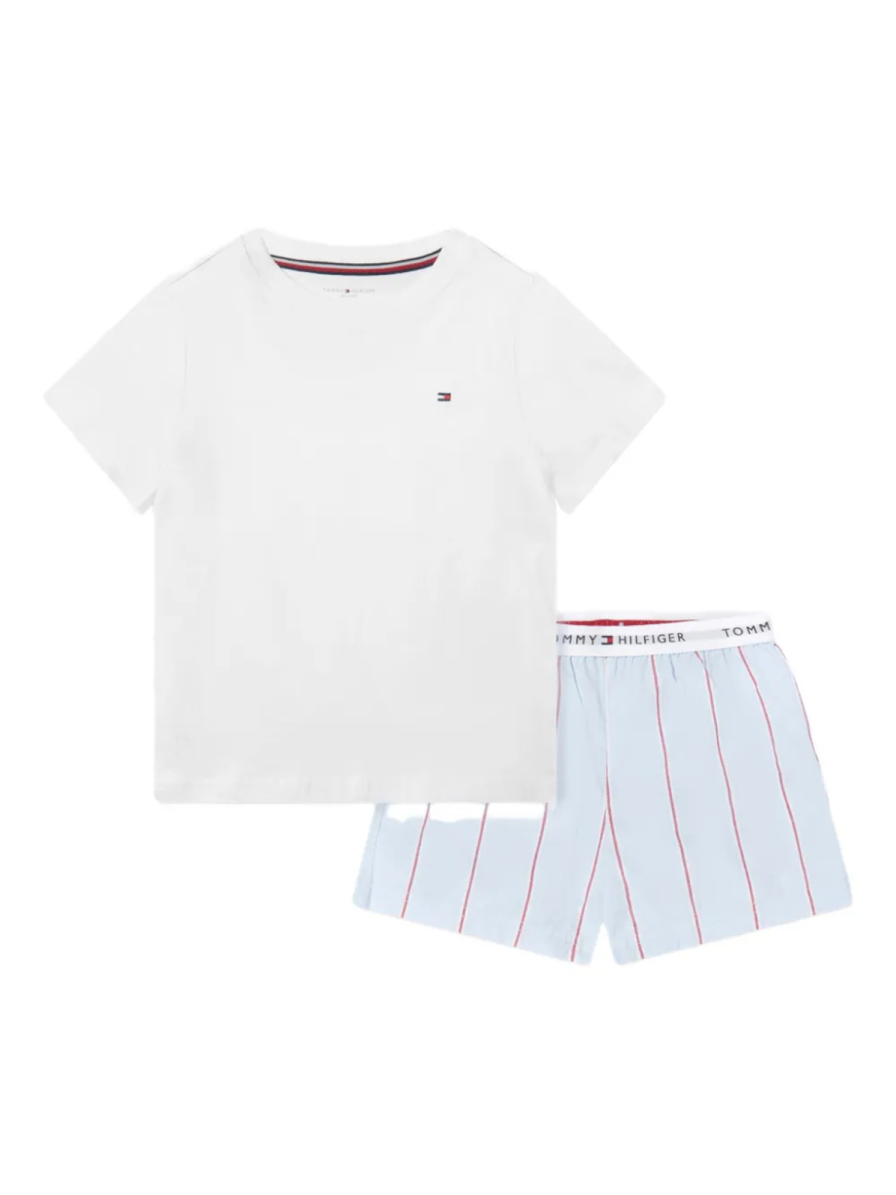 

Пижамный комплект из хлопка Tommy Hilfiger Junior, белый