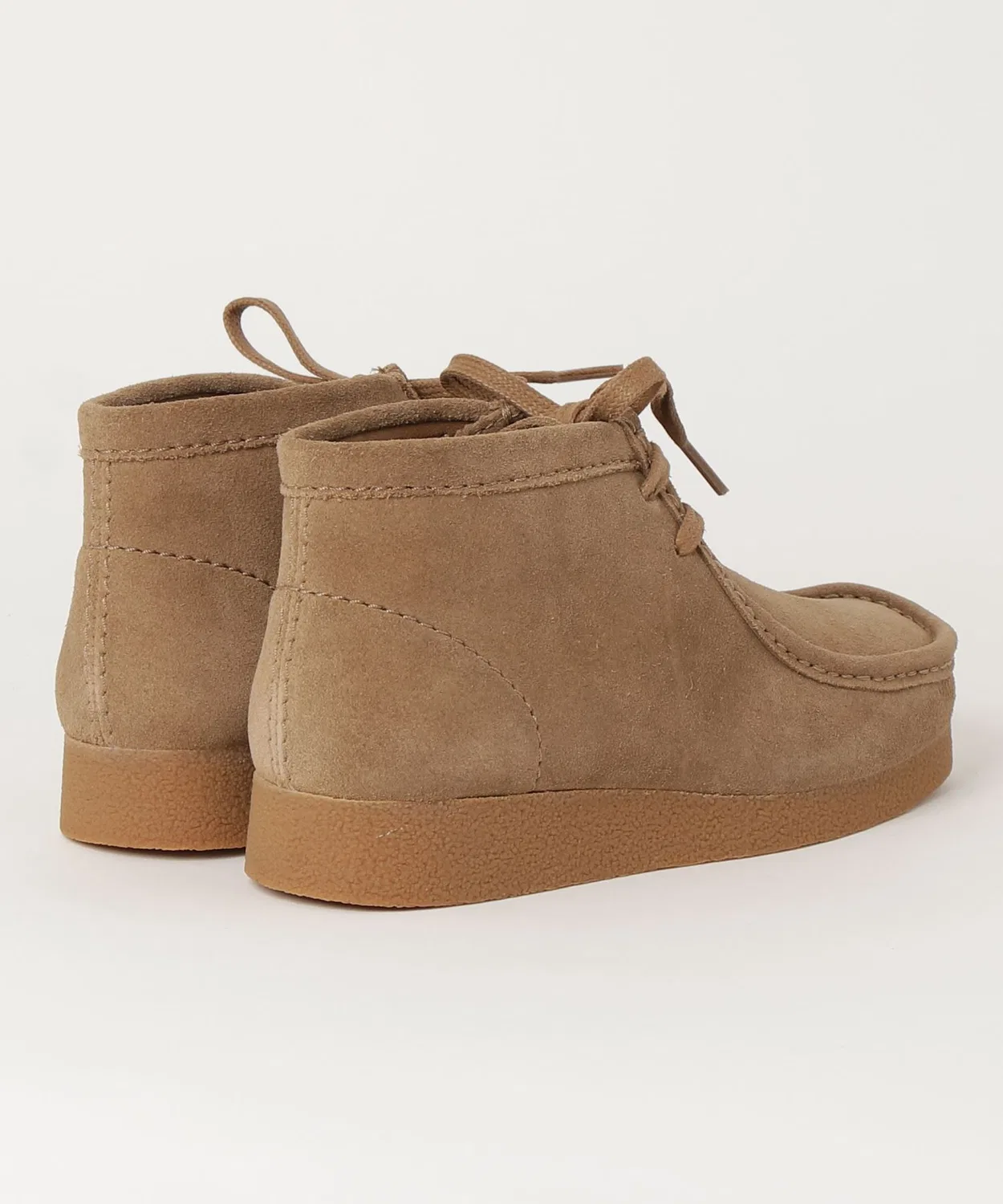 Ботинки Clarks Wallabee EVO BT бежевые — фото 2