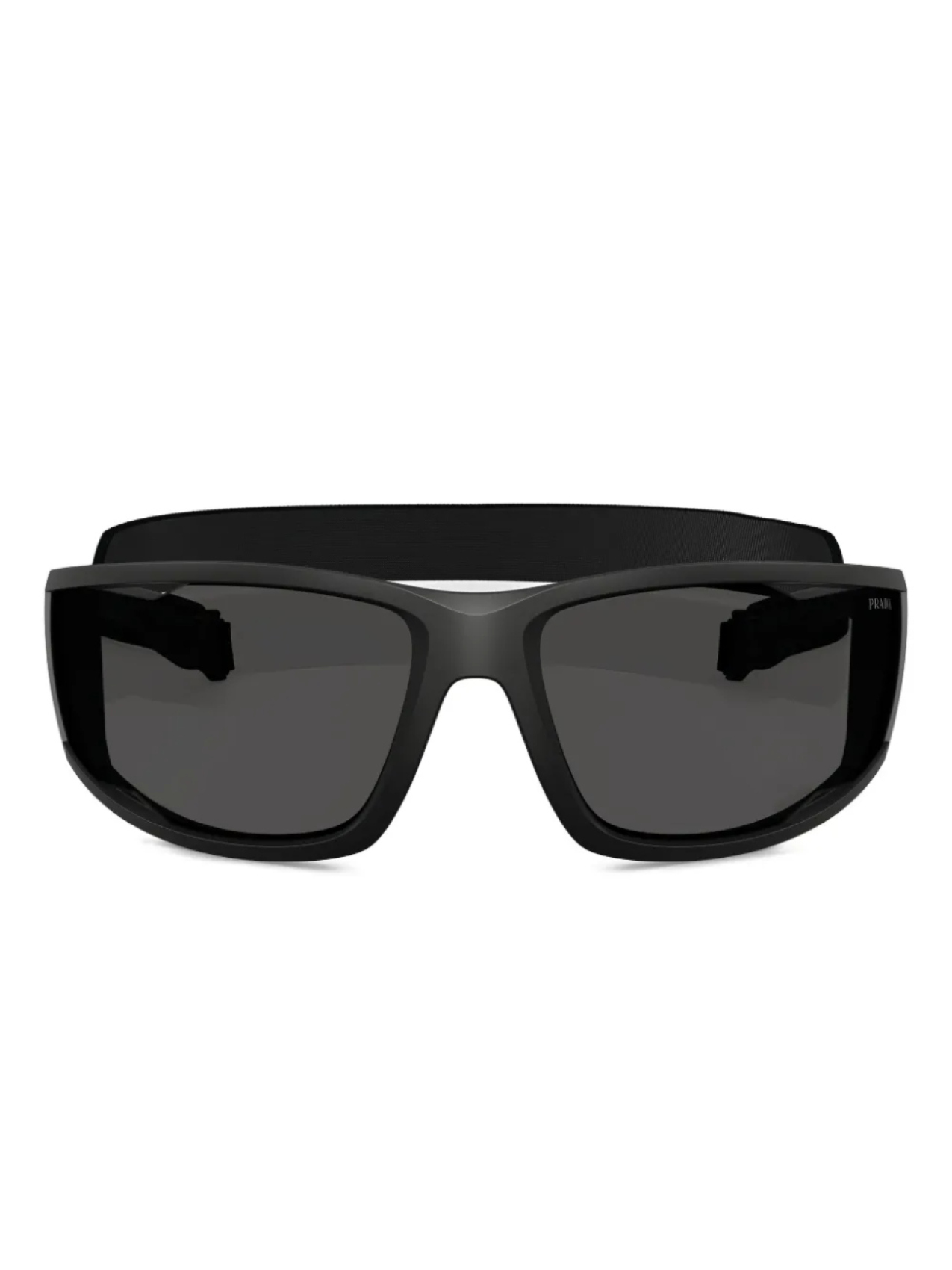 

Prada Linea Rossa rectangle-frame солнцезащитные очки, черный