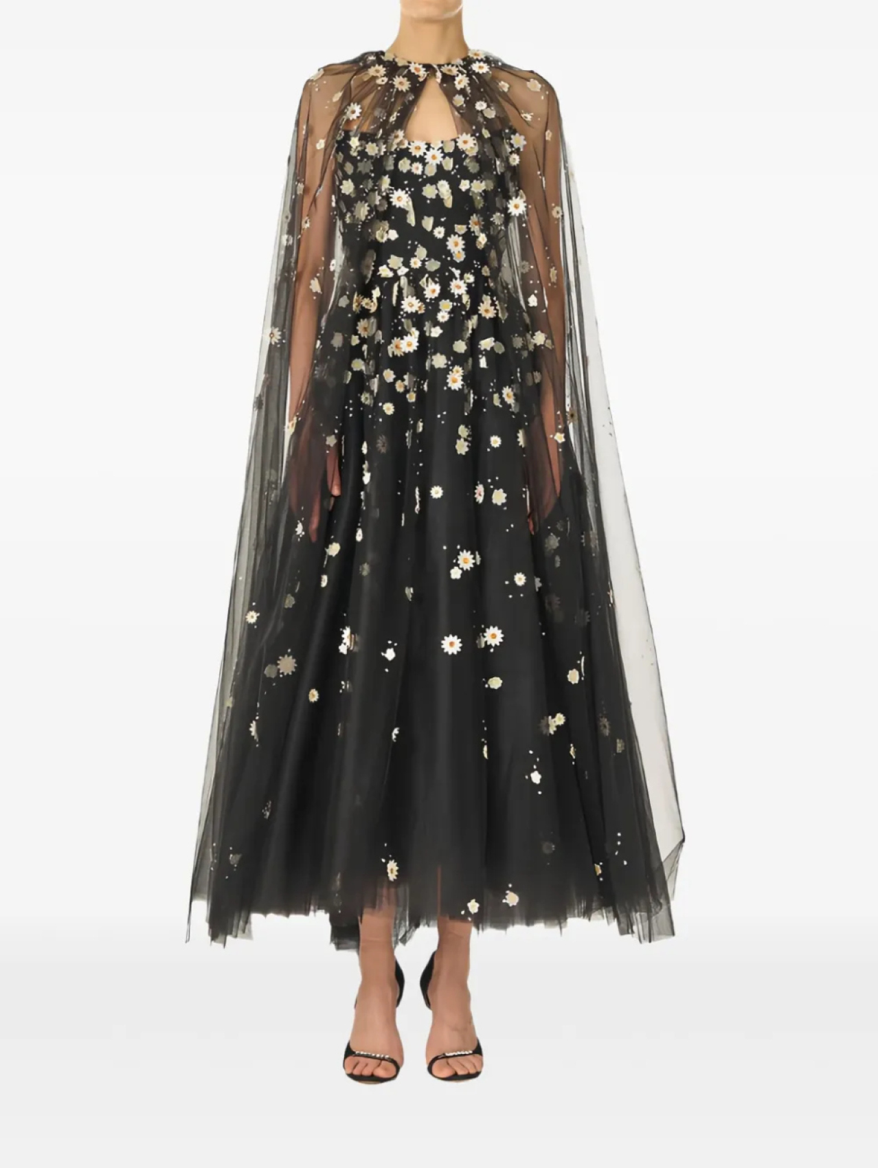 

Накидка «Дейзи» Monique Lhuillier, черный